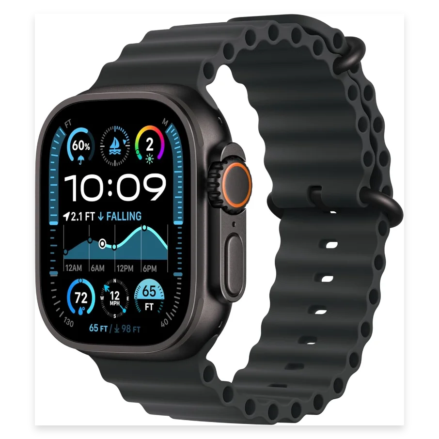 APPLE Watch Ultra 2 Cellular - 49 mm Black Titanium Case with Black Ocean Band